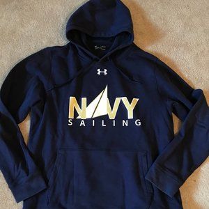 Under Armour Navy Sailing Hooded Sweatshirt Hoodie